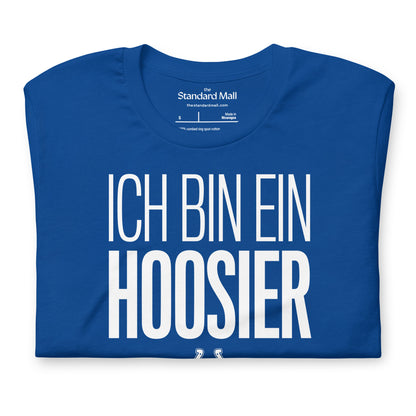Ice bin ein Hoosier, folded t-shirt, Indianapolis Colts in Berlin, November 2025, NFL game Berlin Olympic Stadium 